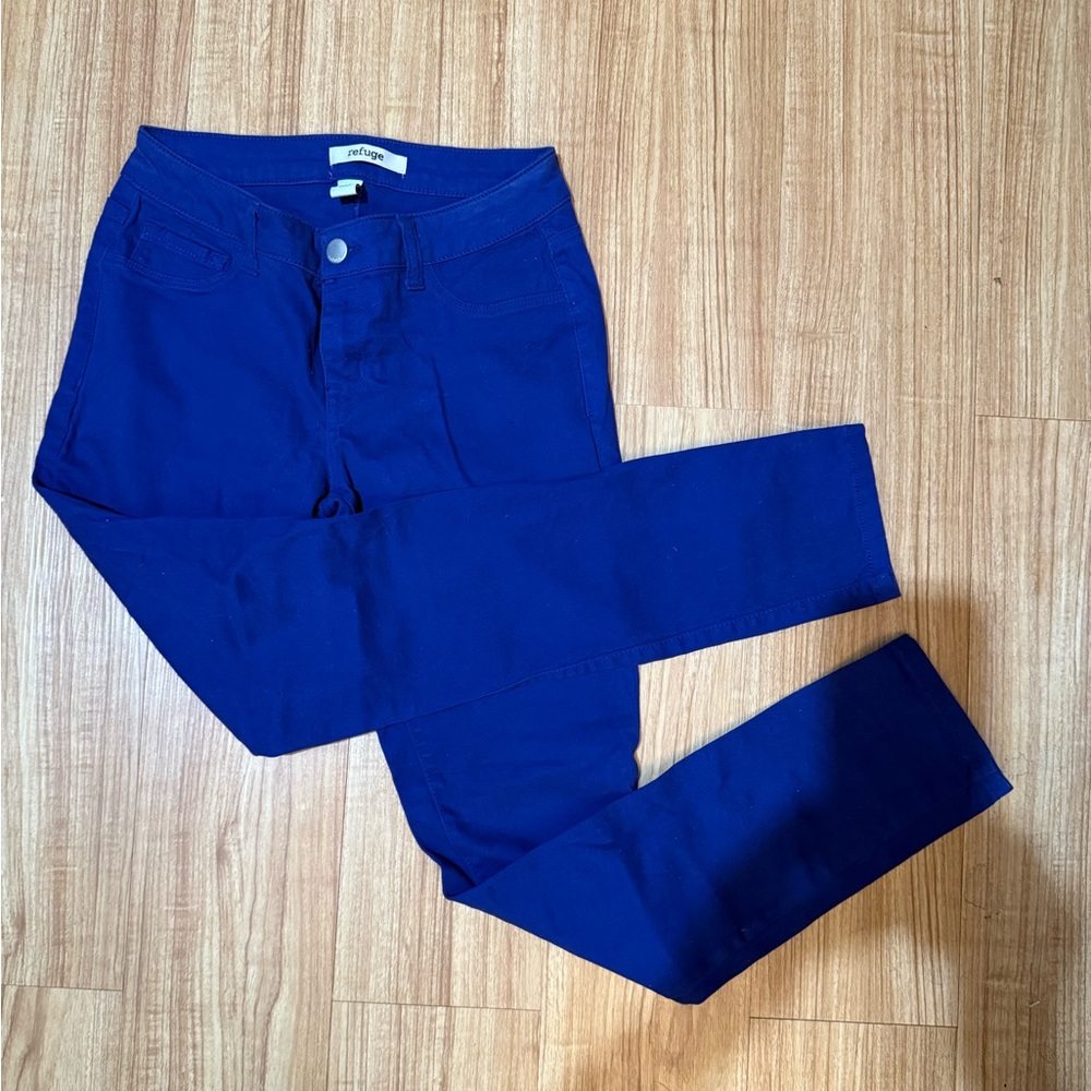 Refuge Women's Vibrant Blue Skinny Jeans